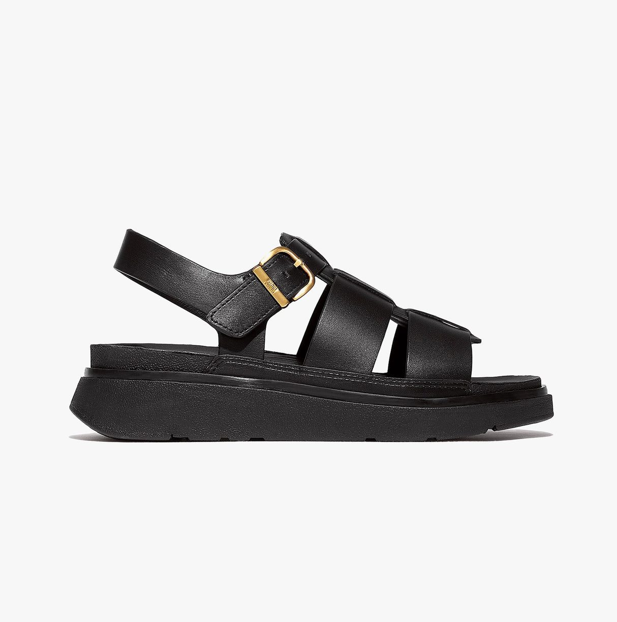 FitFlop GEN-FF LEATHER Womens Fisherman Sandals All Black
