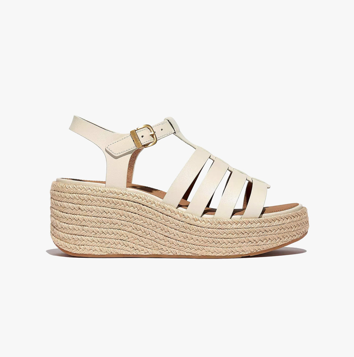 FitFlop PLATFFORMS ESPADRILLE Womens Wedge Sandals Paris Beige