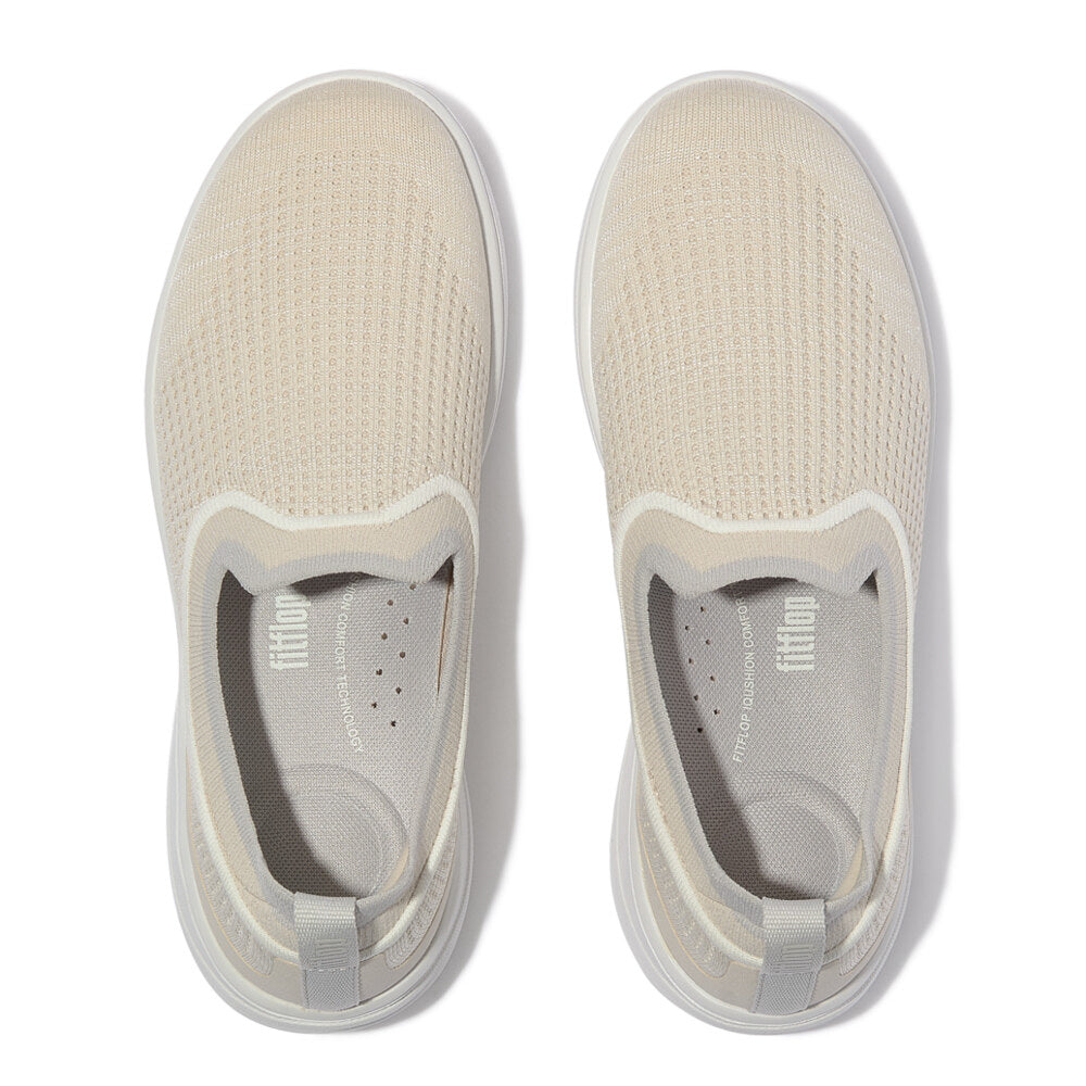 FitFlop SUPER-Q KNIT Womens Trainers Paris Beige