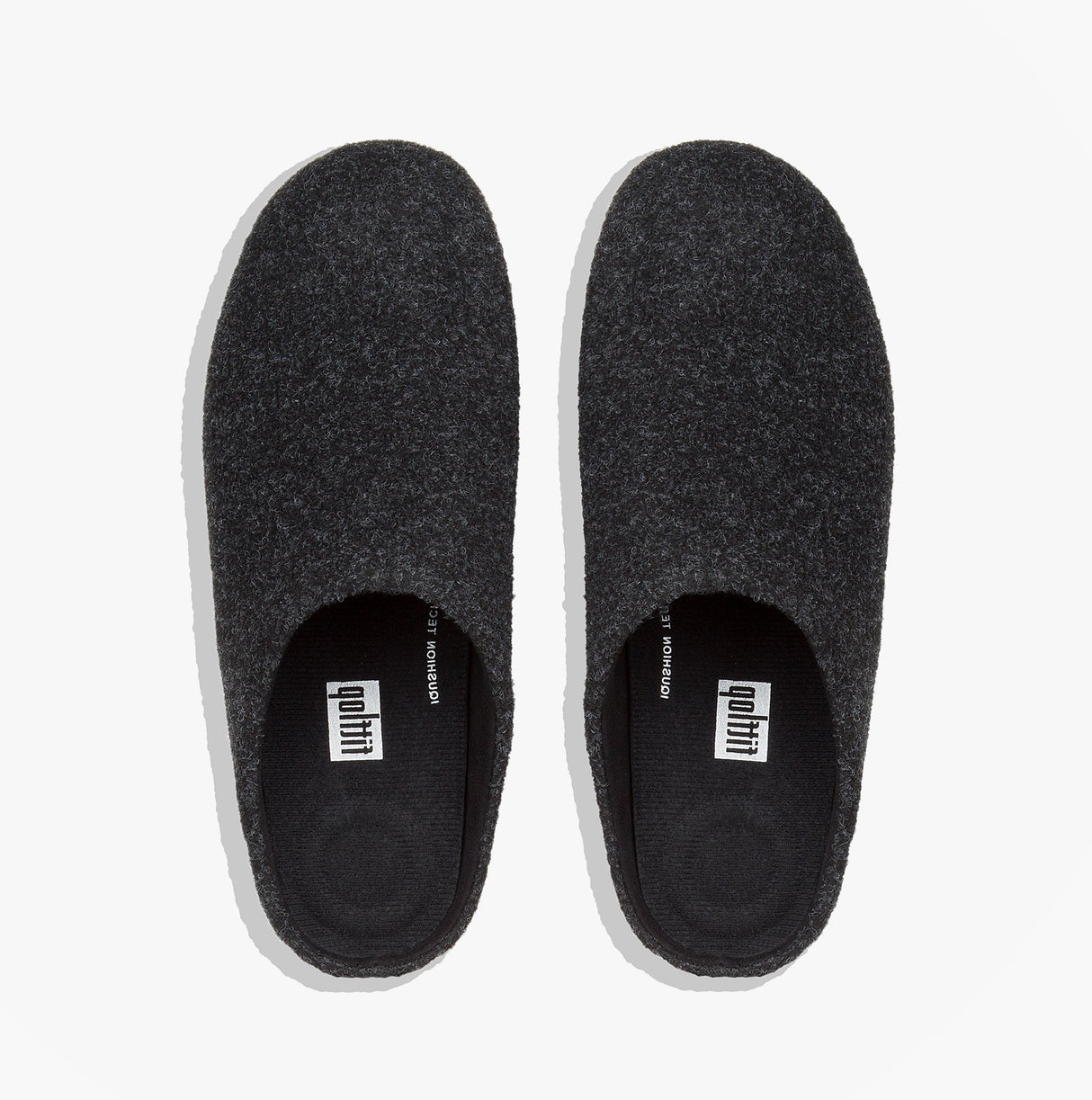 FitFlop CHRISSIE Womens Felt Slippers Black