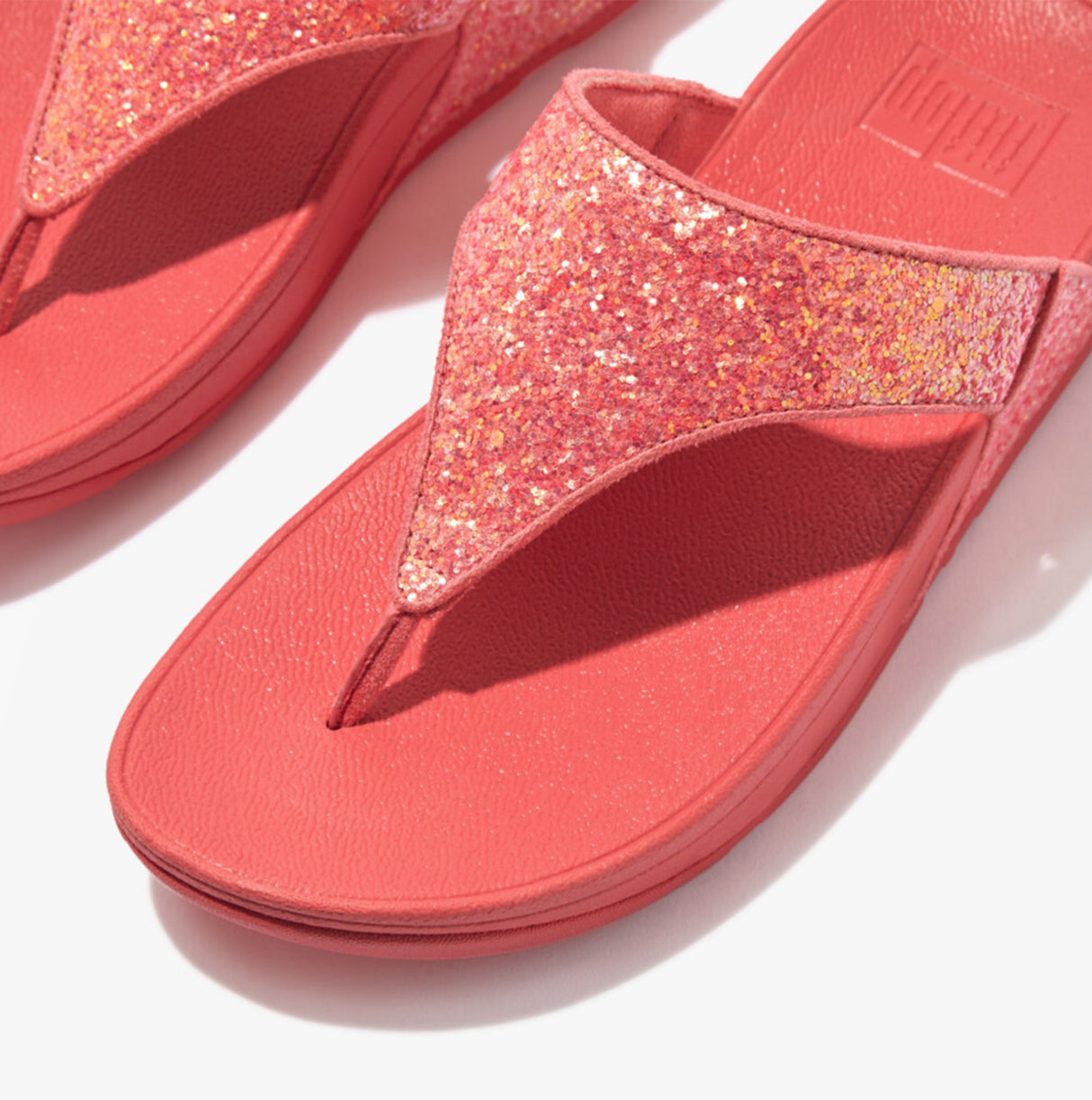 FitFlop LULU GLITTER TOE-THONGS Womens Toe Thongs Rosy Coral