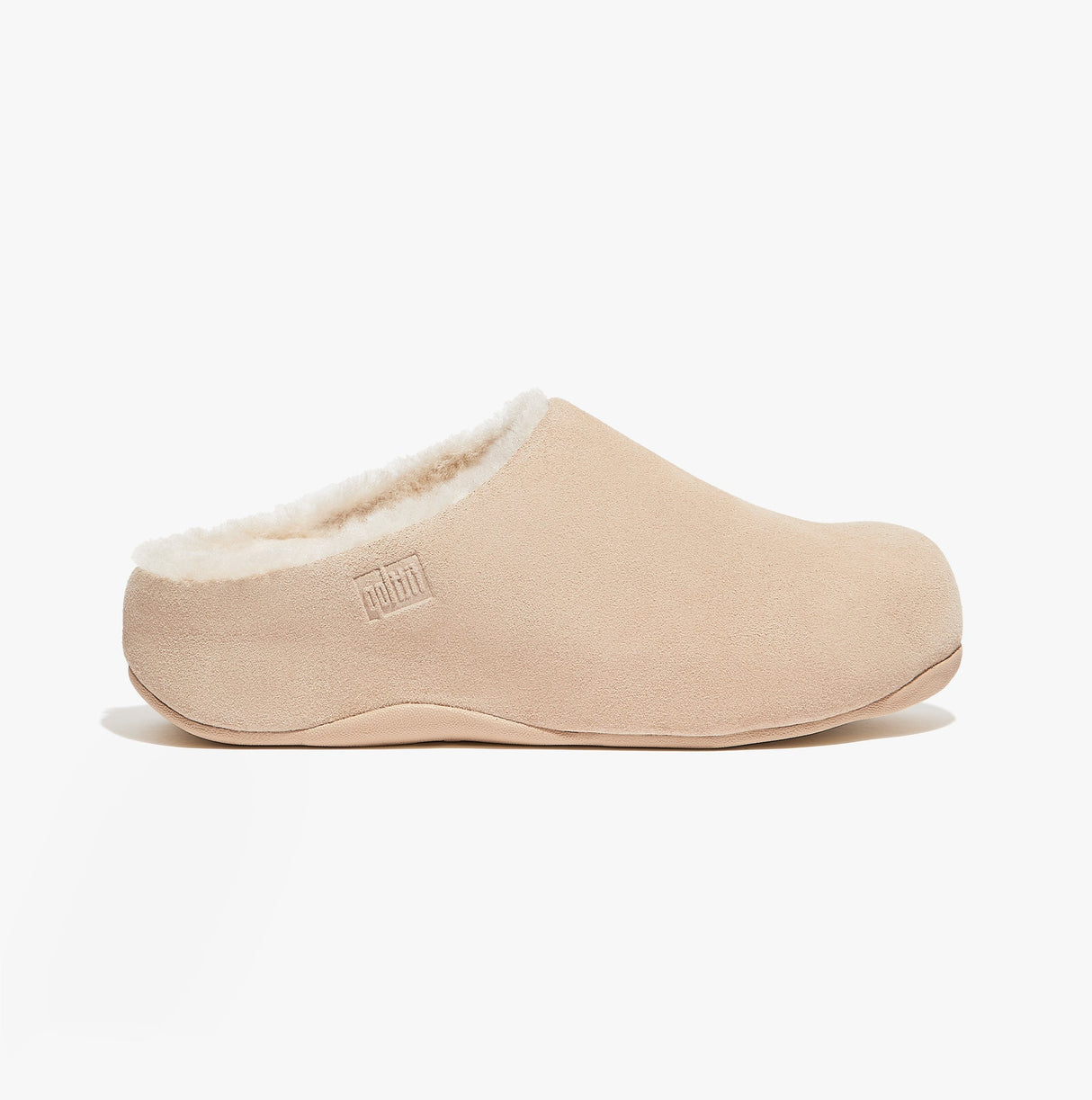 FitFlop SHUV Womens Lined Suede Clogs Rose Cream