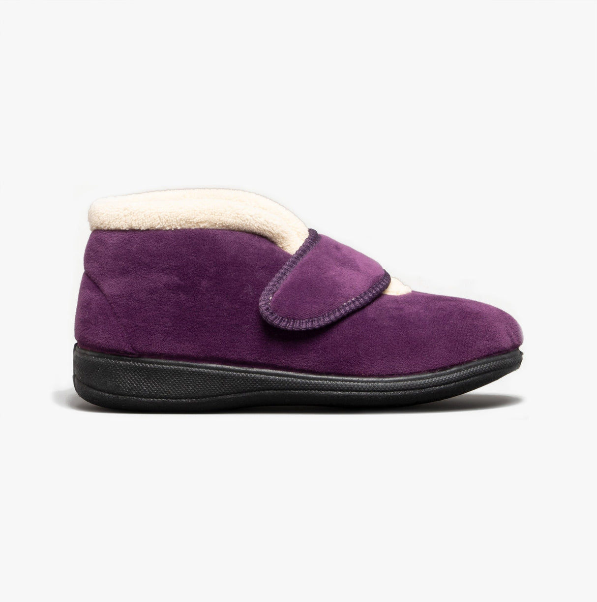 Fleet & Foster LEVITT Womens Boot Slippers Plum