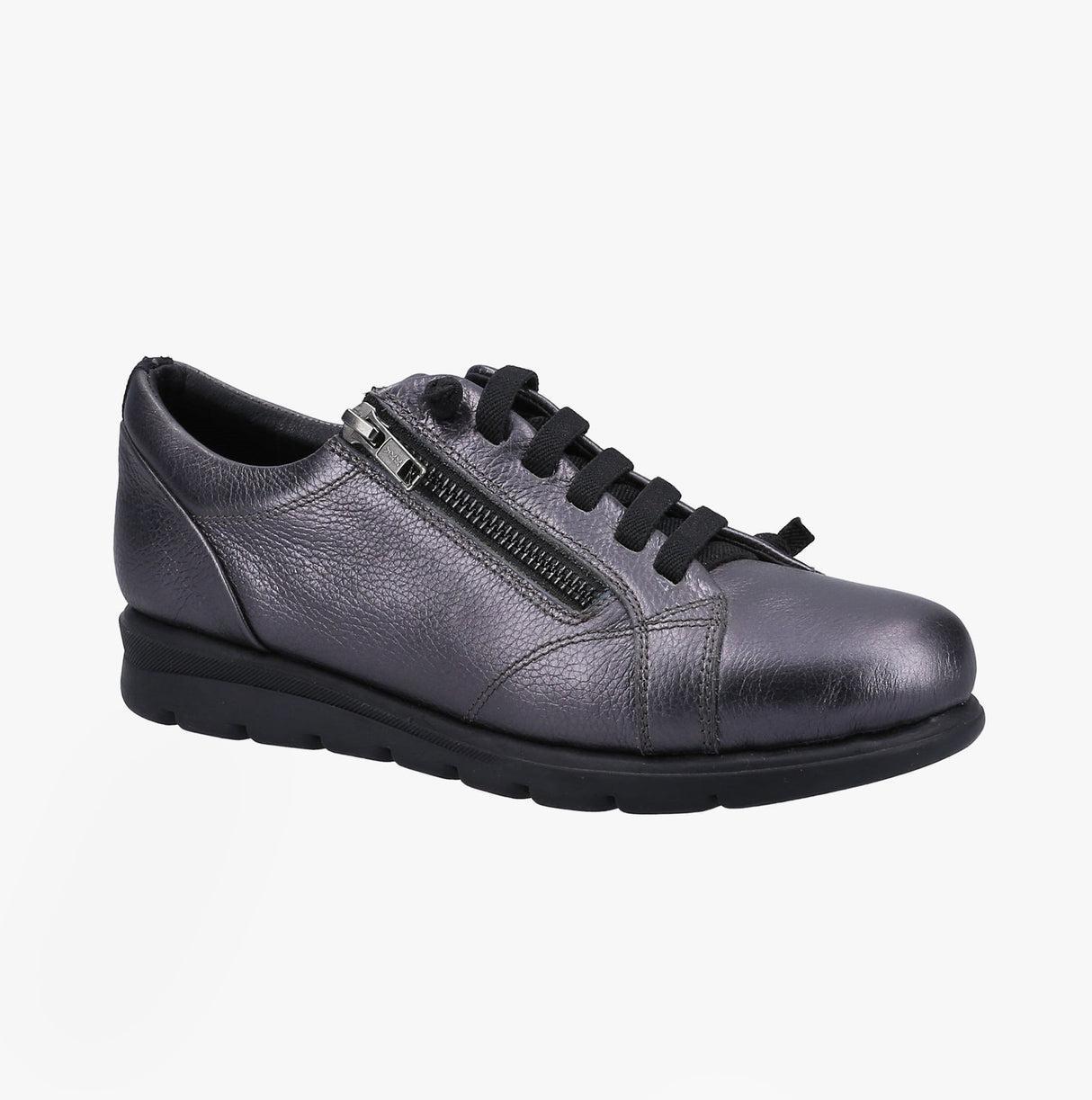 Fleet & Foster POLPERRO Lace Womens Shoes Pewter