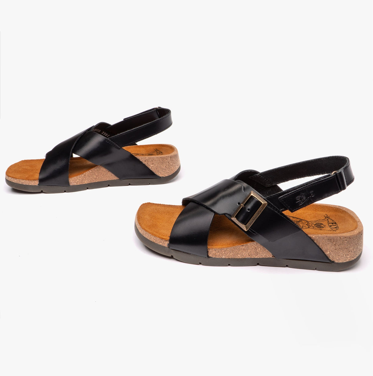 Fly London CHLO852FLY Womens Slingback Crossover Sandals Black