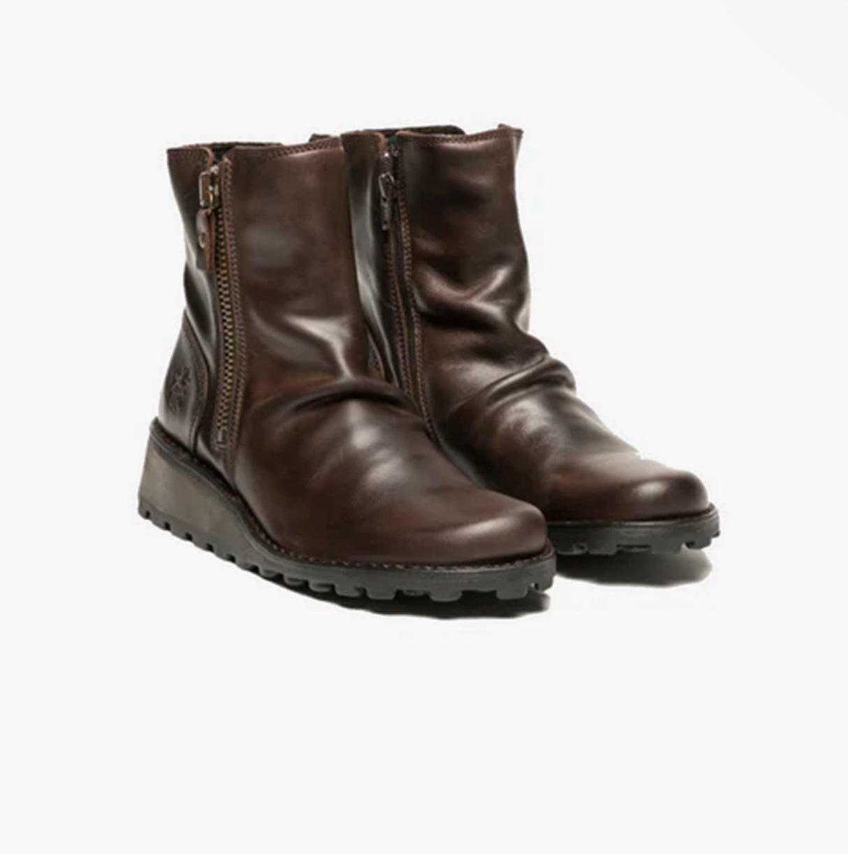 Fly London MON944FLY Womens Ankle Boots Dark Brown