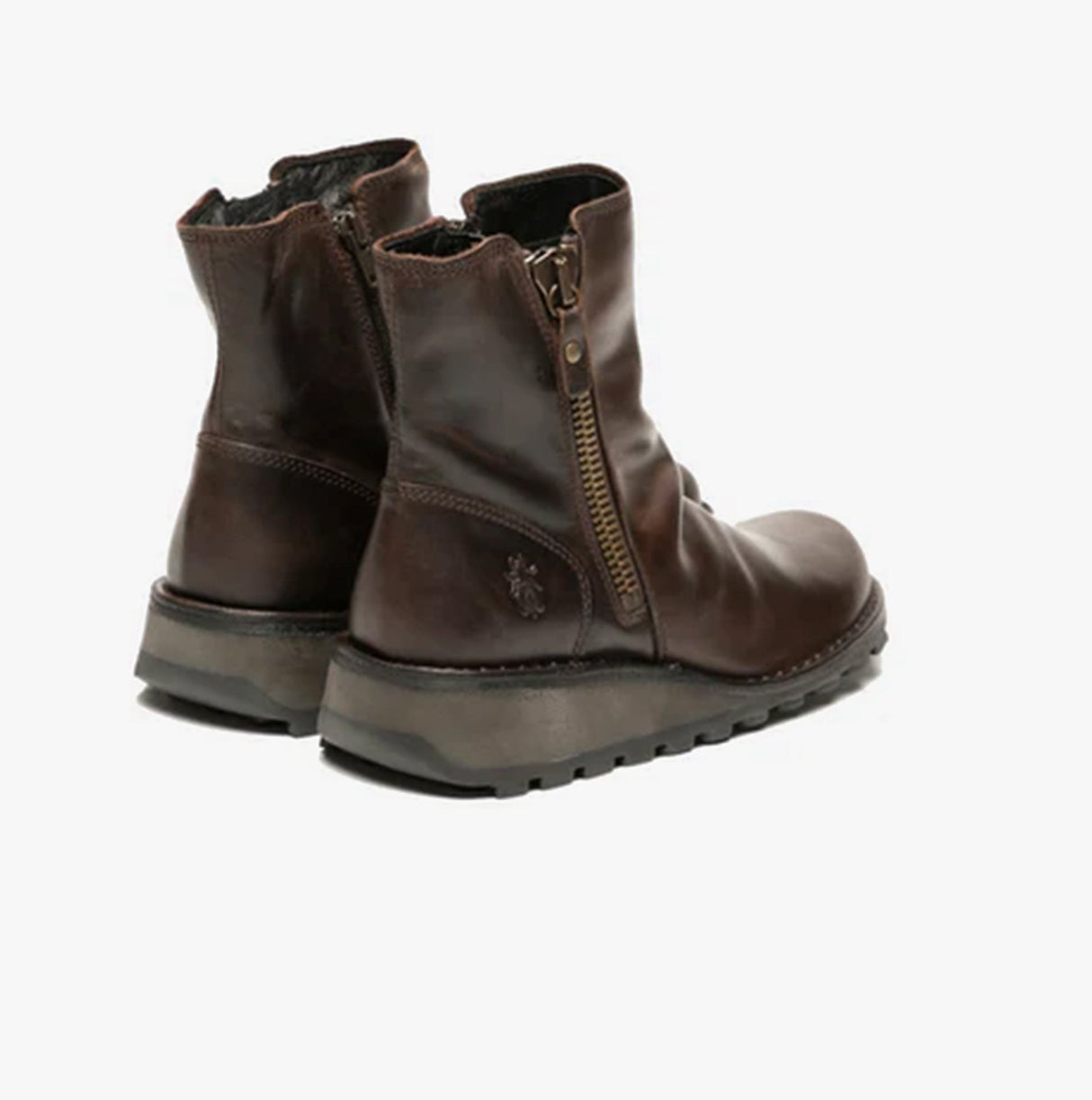 Fly London MON944FLY Womens Ankle Boots Dark Brown