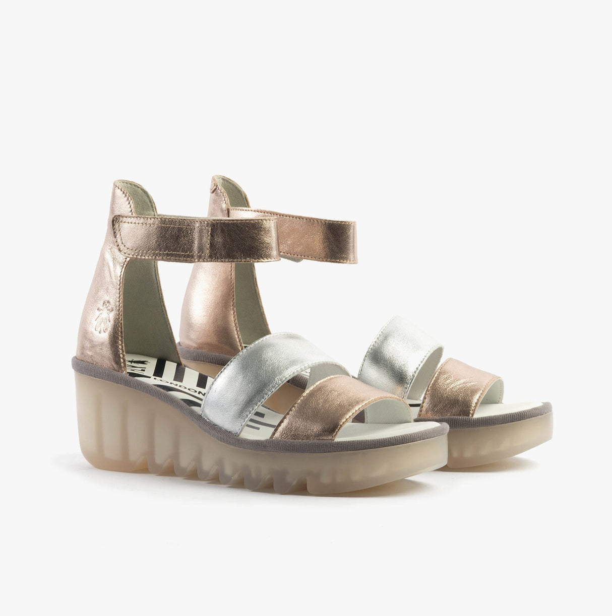 Fly London BONO290FLY Womens Sandals Sahara/Silver/Sahara