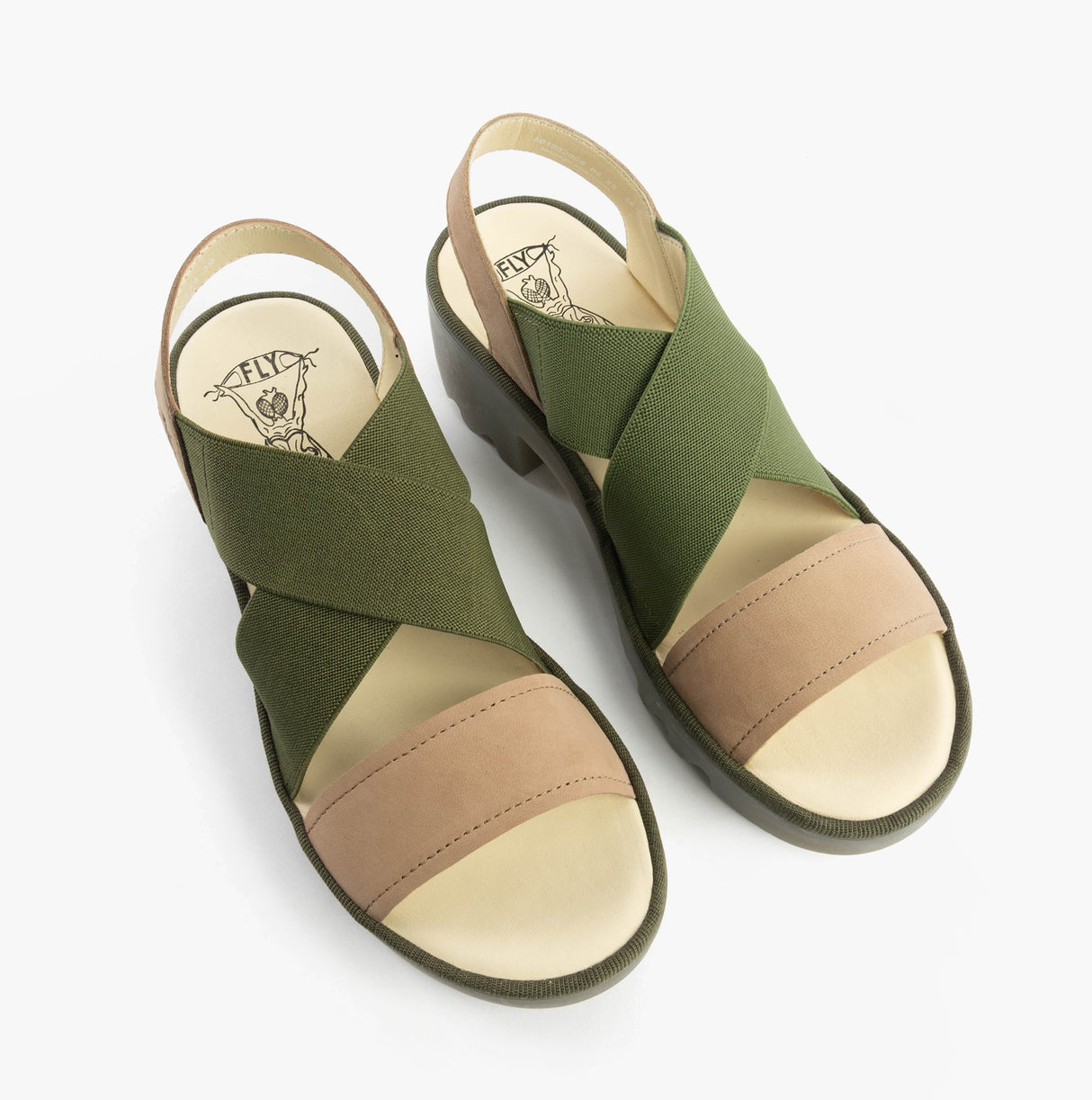 Fly London TAJI502FLY Womens Sandals Taupe/Khaki