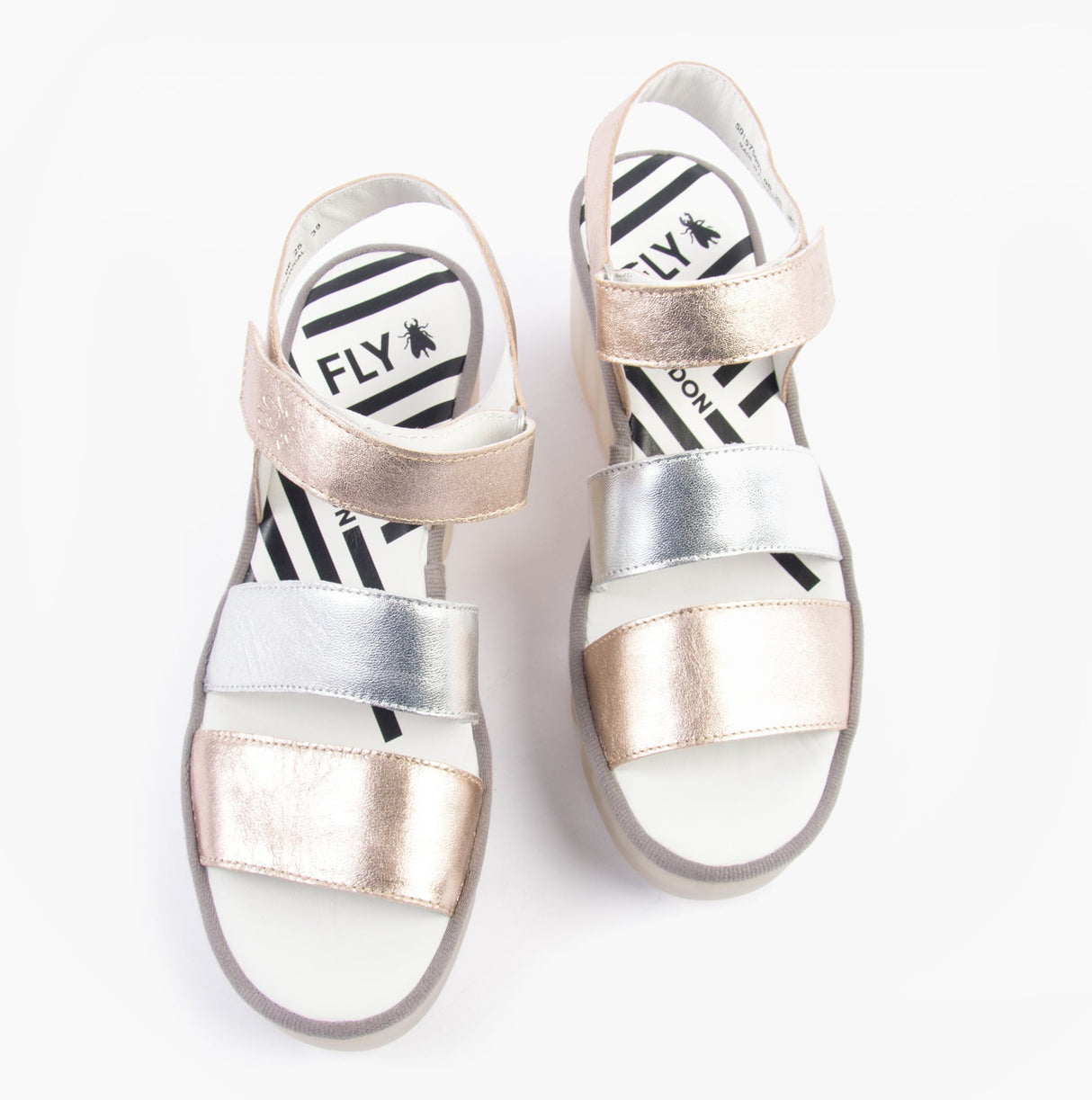 Fly London BEXY575FLY Womens Sandals Sahara/Silver