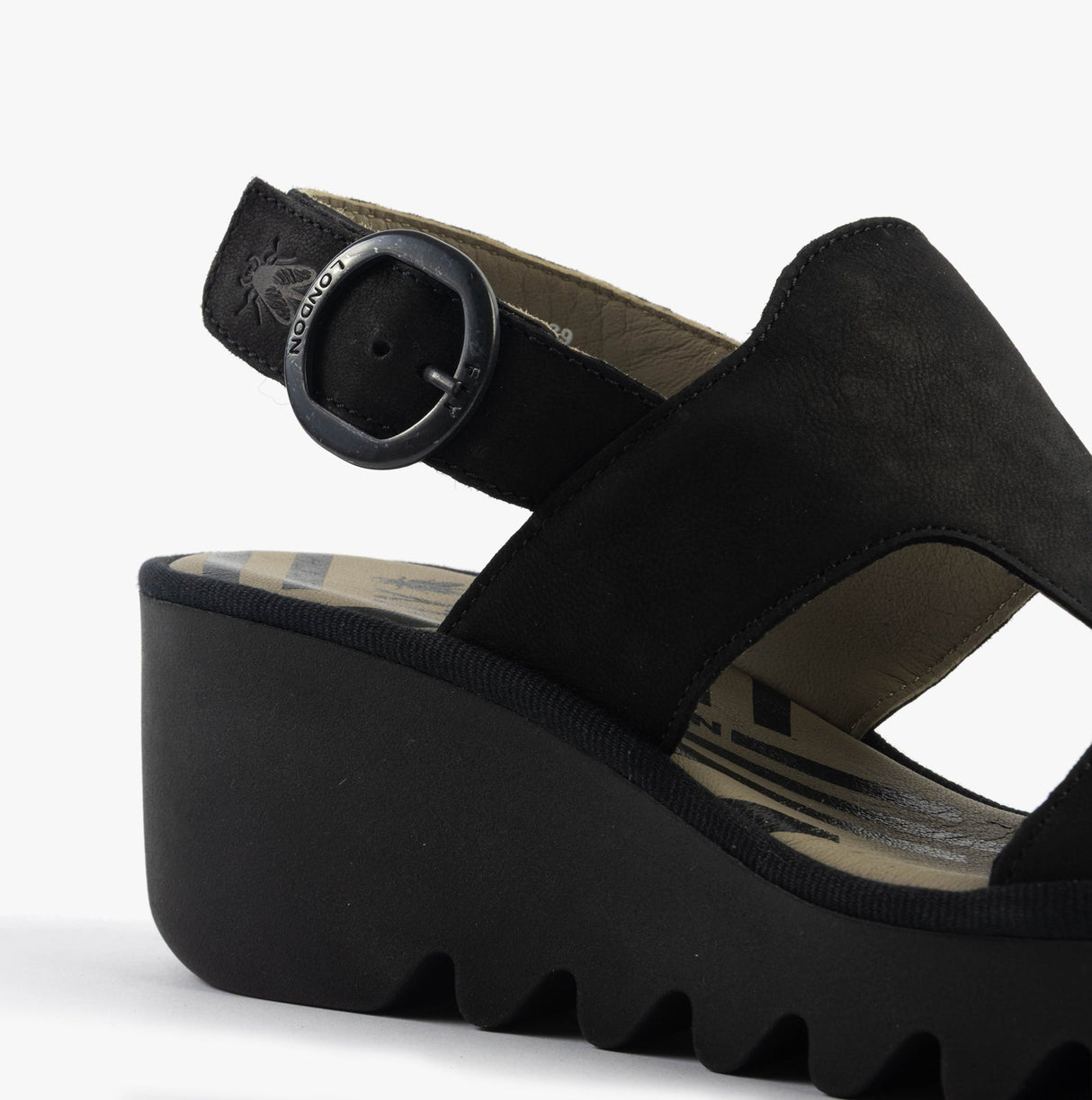 Fly London BAIF585FLY Womens Sandals Black