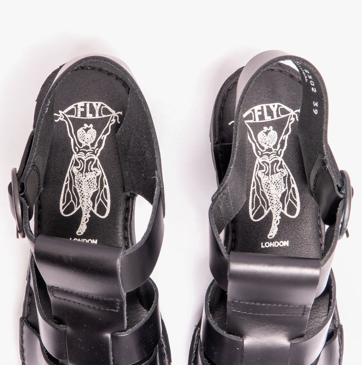 Fly London EMME511FLY Womens Fisherman Sandals Black