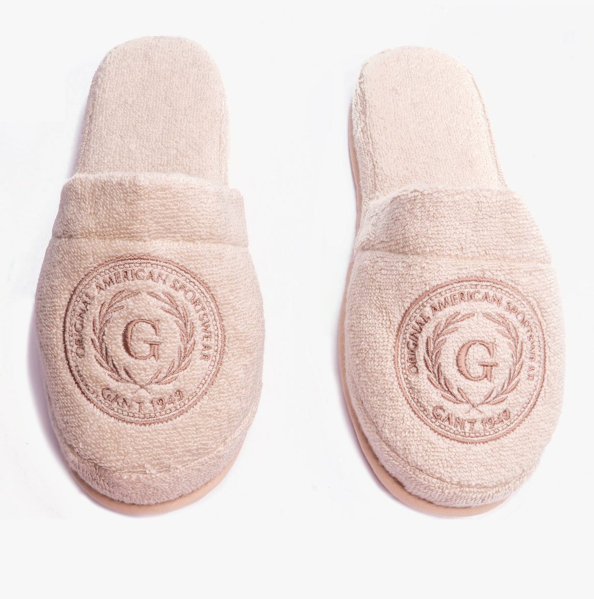 GANT CREST Unisex Mule Slippers Putty