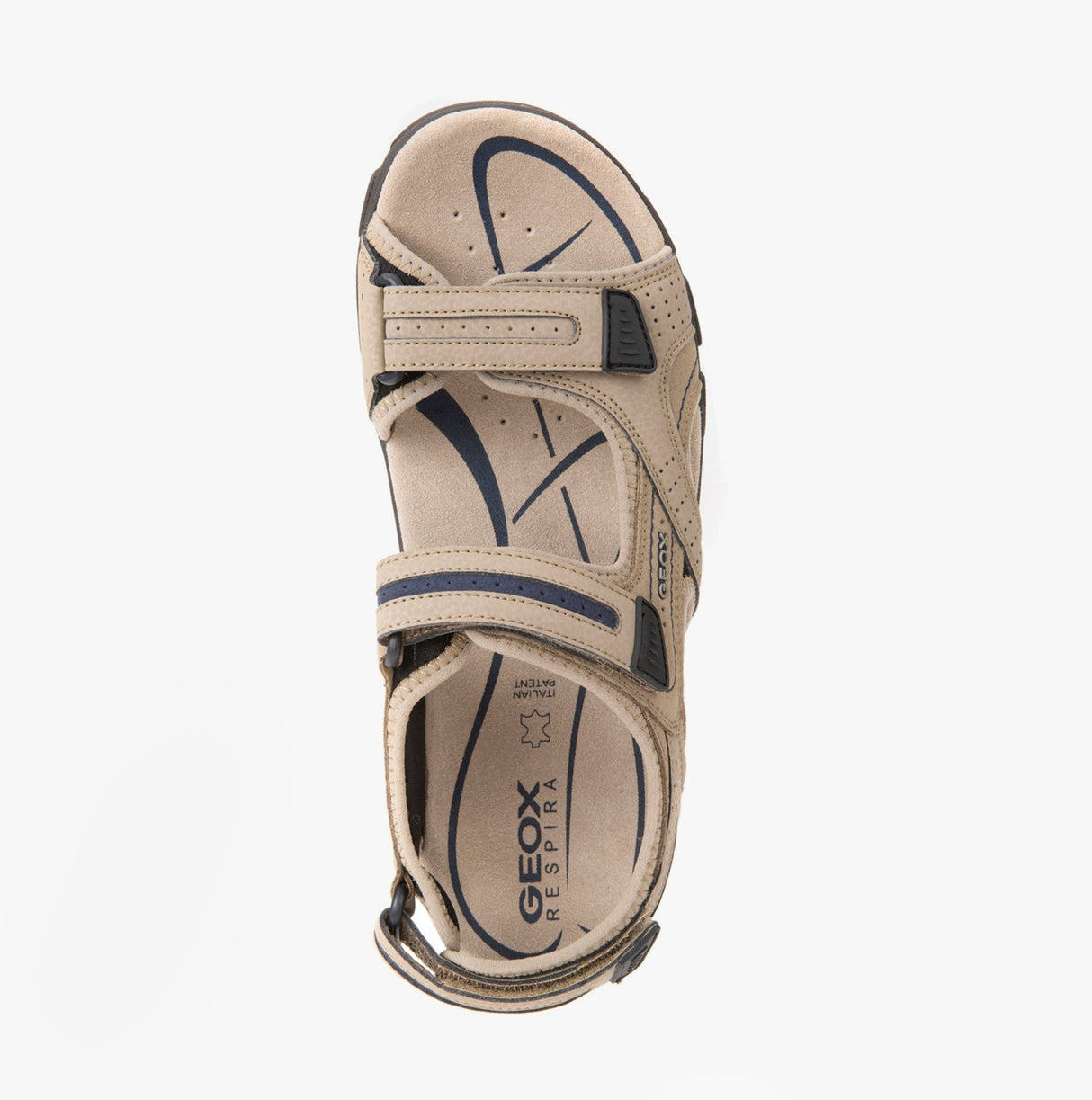 GEOX UOMO SANDAL STRADA Mens Sandals Sand/Navy