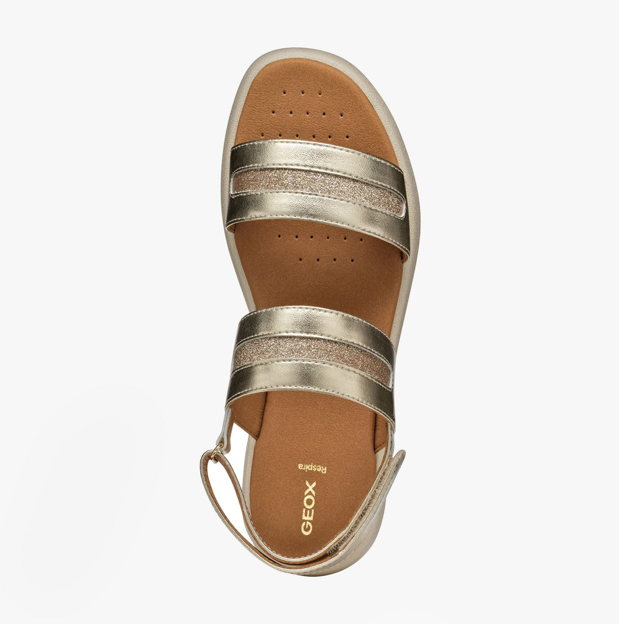 GEOX D CAMALEI Womens Sandals Light Gold