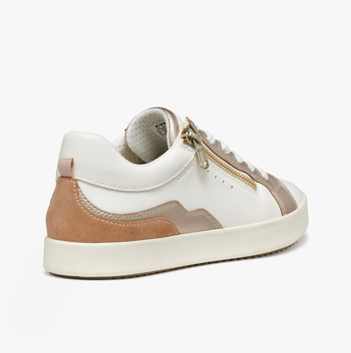 GEOX D BLOMIEE Womens Trainers Optic White/Nude