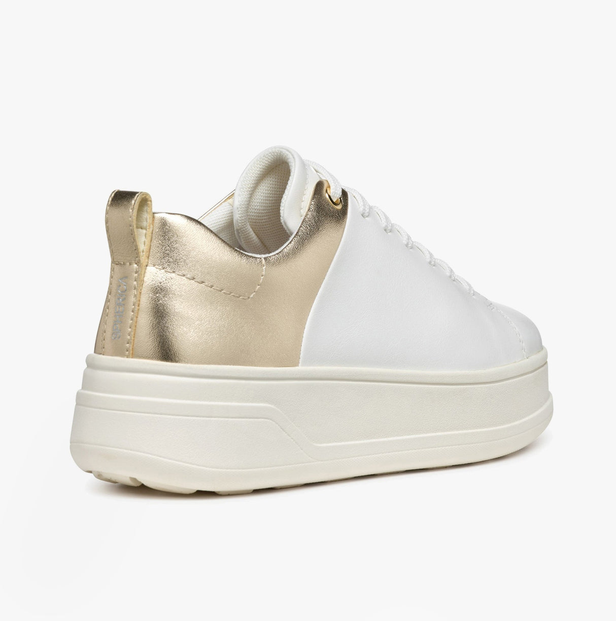 GEOX D SPHERICA ECUB-2 Womens Trainers White/Light Gold