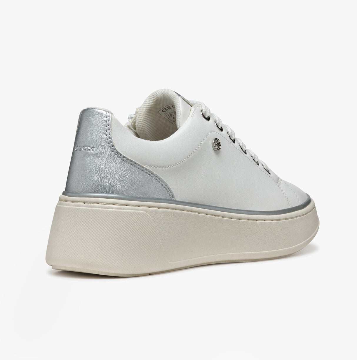 GEOX D SUNNETTY Womens Trainers White/Silver