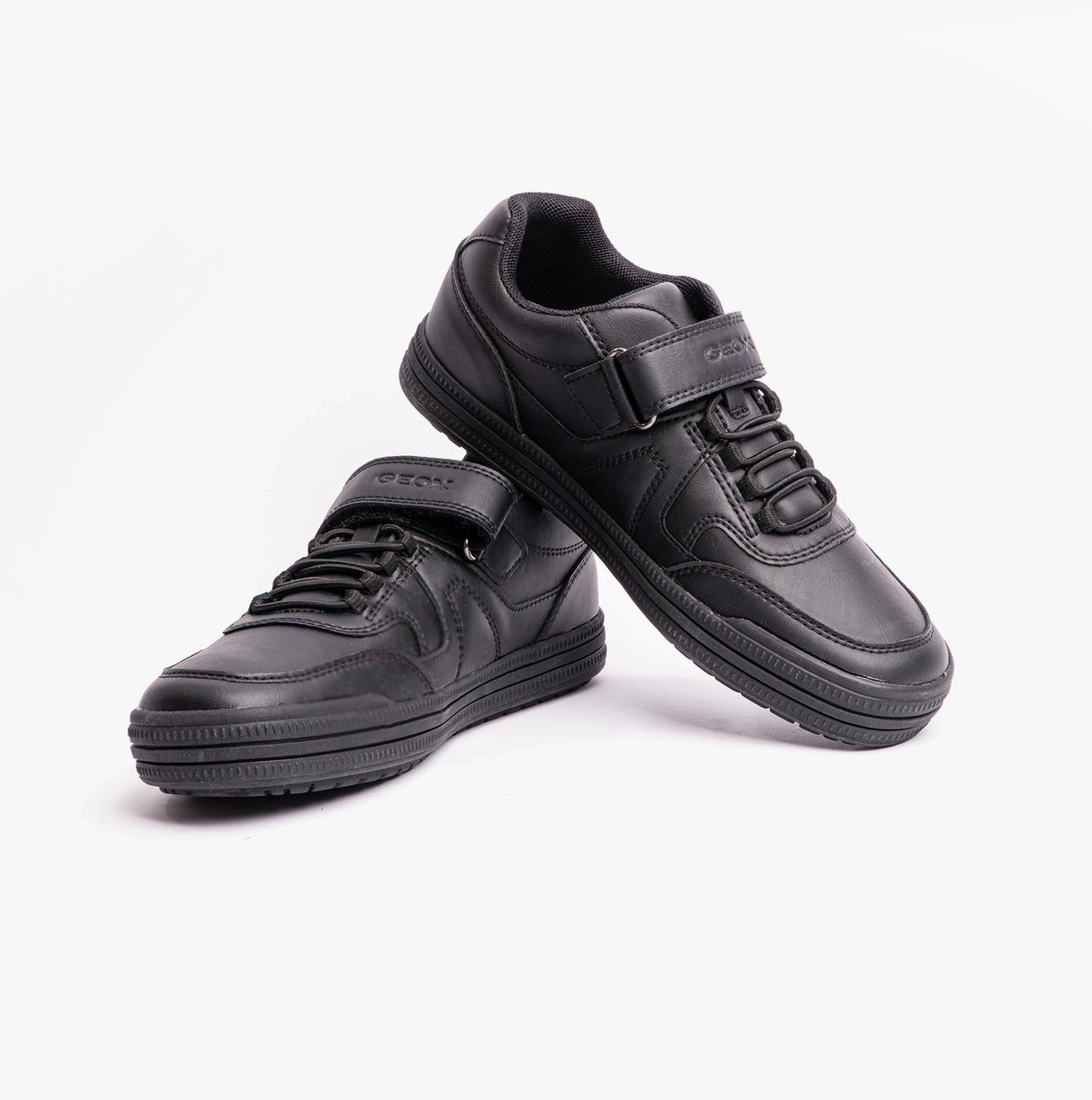 ELVIS Boys School Shoes Smooth Black