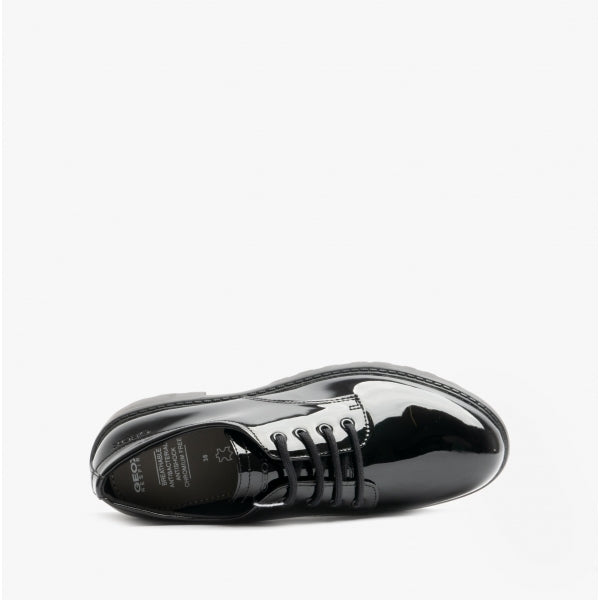 GEOX CASEY Girls School Shoes Smooth Black