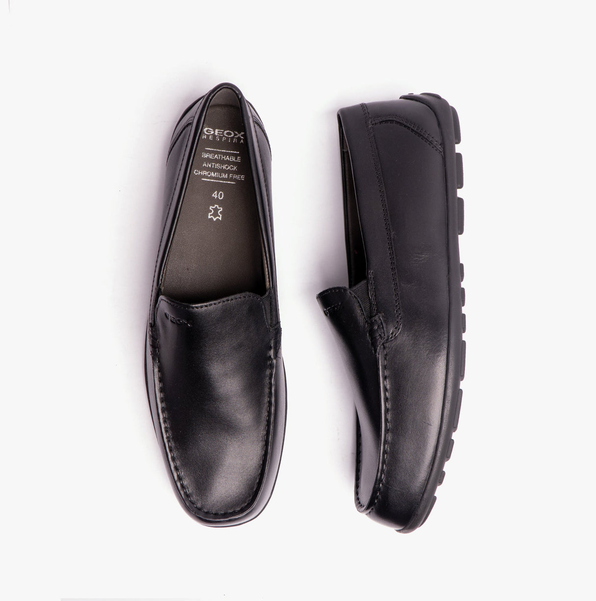 GEOX J NEW FAST BOY Boys School Shoes Black