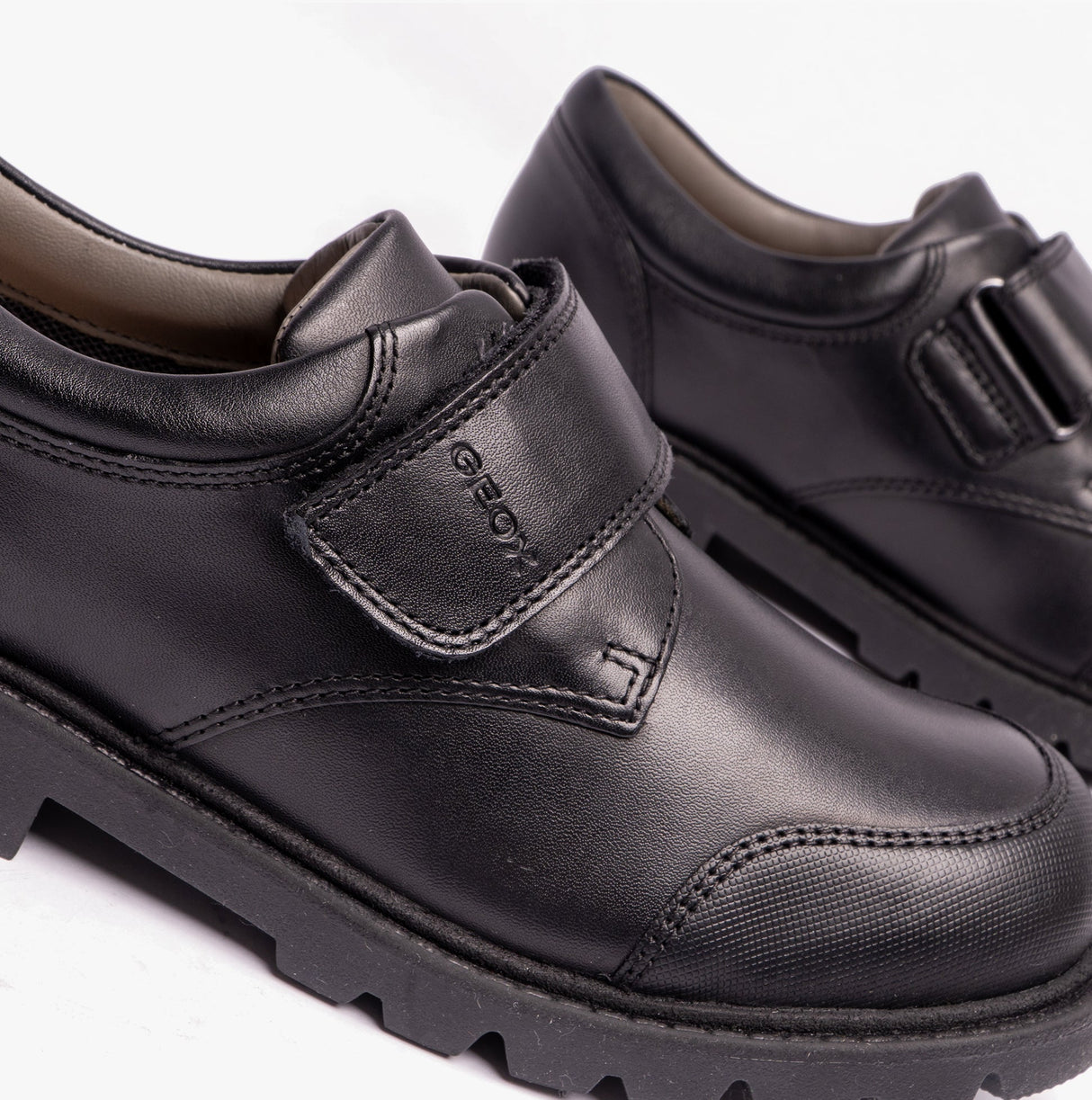 GEOX J SHAYLAX BOY Boys Formal School Shoes Black