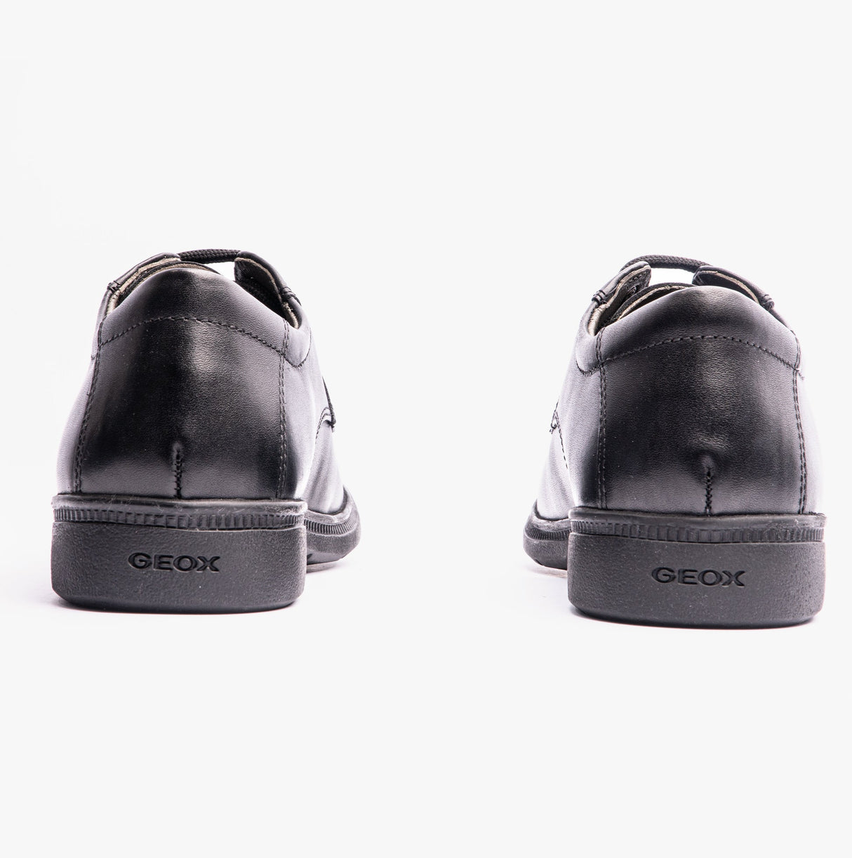 GEOX FEDERICO H Boys Leather School Shoes Black