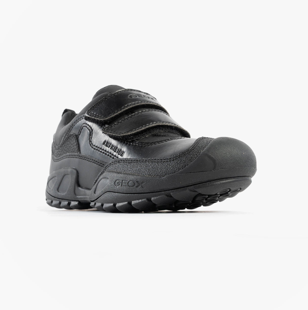 GEOX SAVAGE B Boys Waterproof School Shoes Black