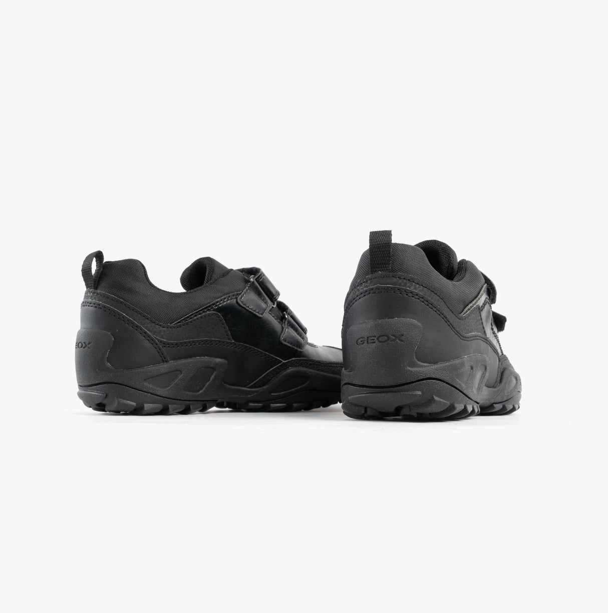 GEOX SAVAGE B Boys Waterproof School Shoes Black