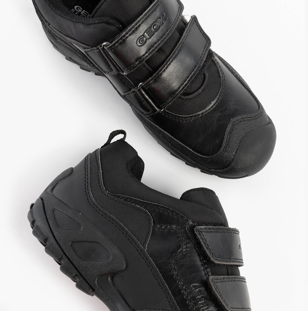 GEOX SAVAGE B Boys Waterproof School Shoes Black