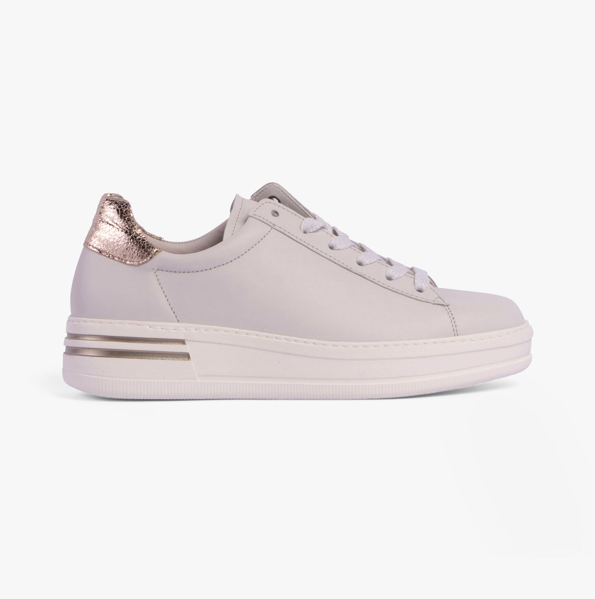 Gabor KEYSTONE Womens Trainers Off-White/Silver/Gold