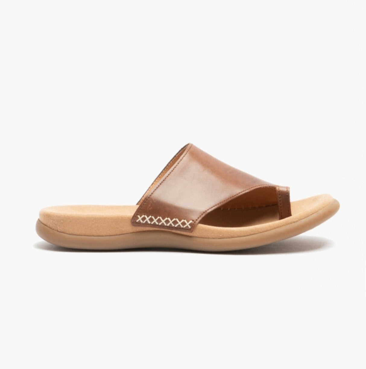 Gabor LANZAROTE Womens Leather Mule Sandals Peanut