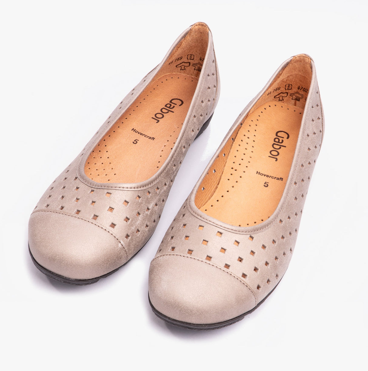 Gabor RUFFLE Womens Shoes Light Gold