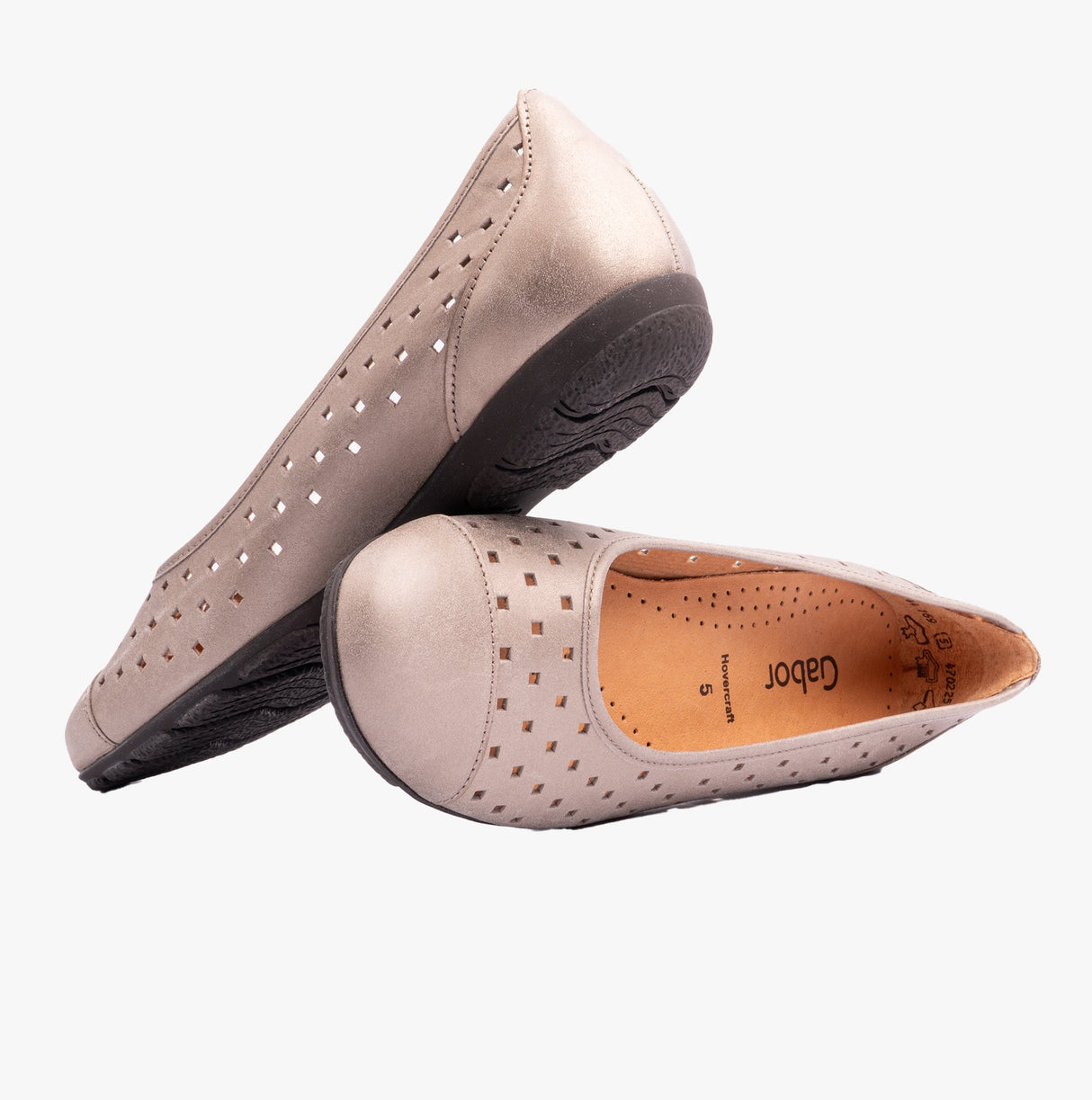 Gabor RUFFLE Womens Shoes Light Gold