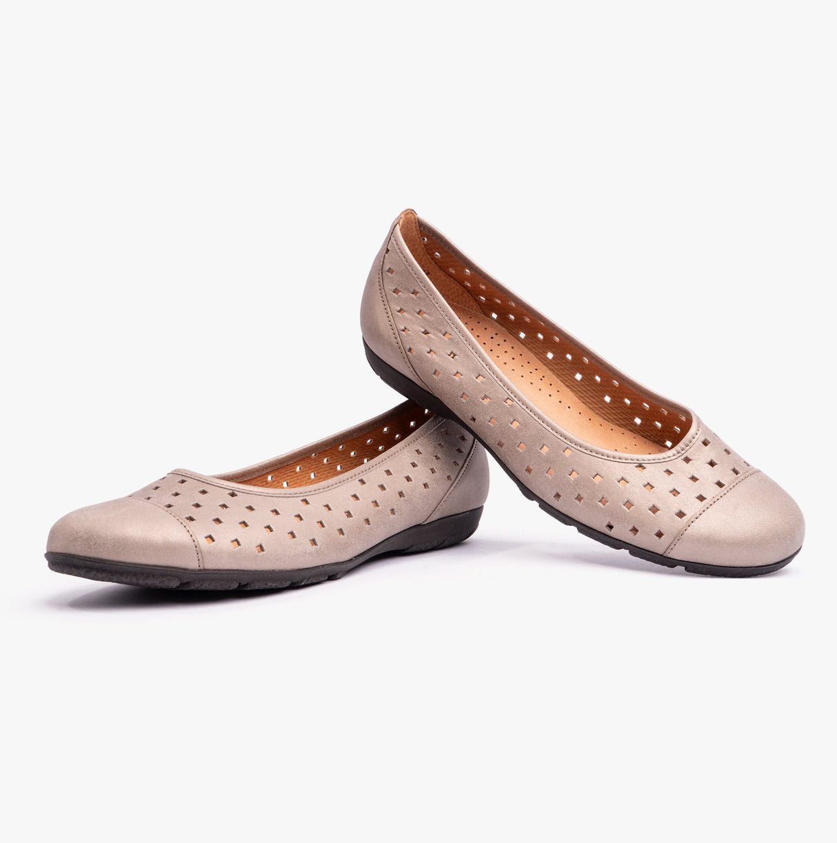 Gabor RUFFLE Womens Shoes Light Gold