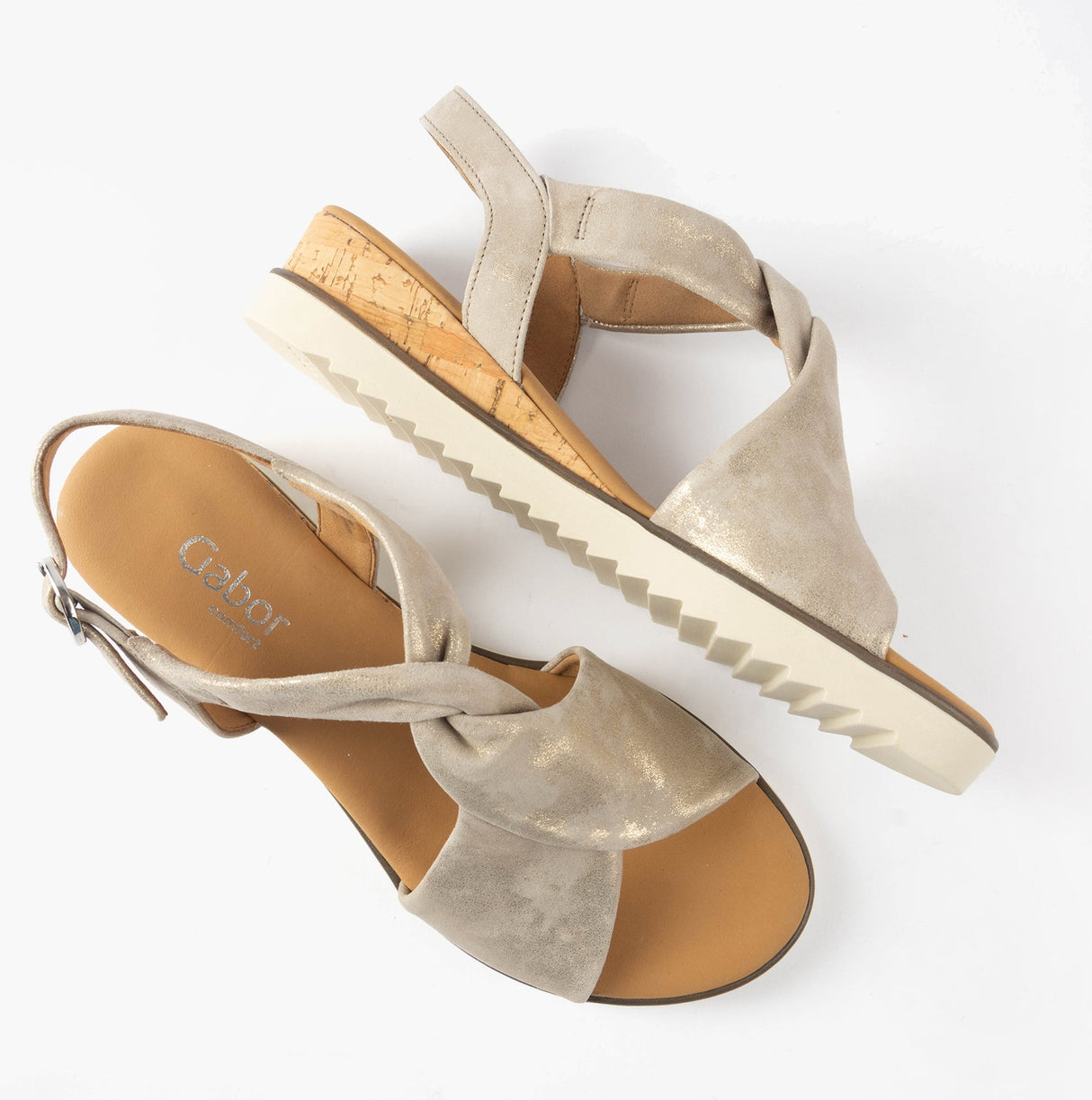 Gabor RICH Womens Sandals Mushroom