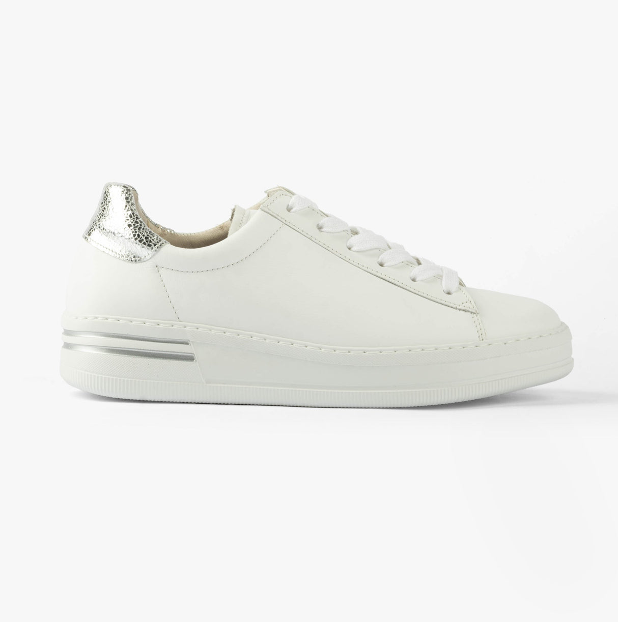 Gabor KEYSTONE Womens Trainers White/Pewter/Silver