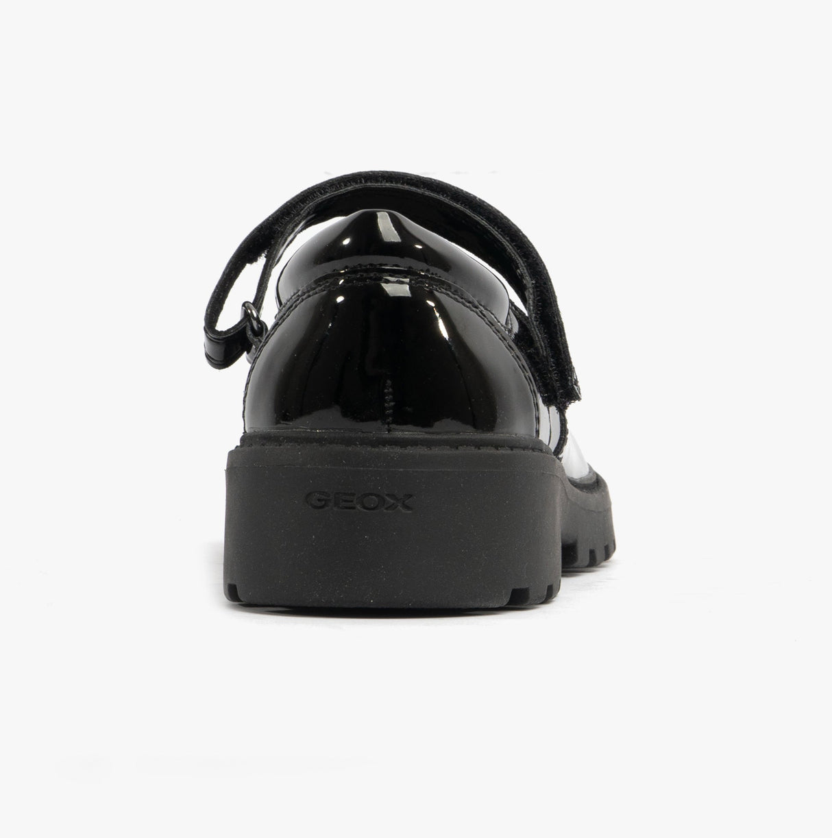 GEOX CASEY B Girls Patent Mary Jane School Shoes Black