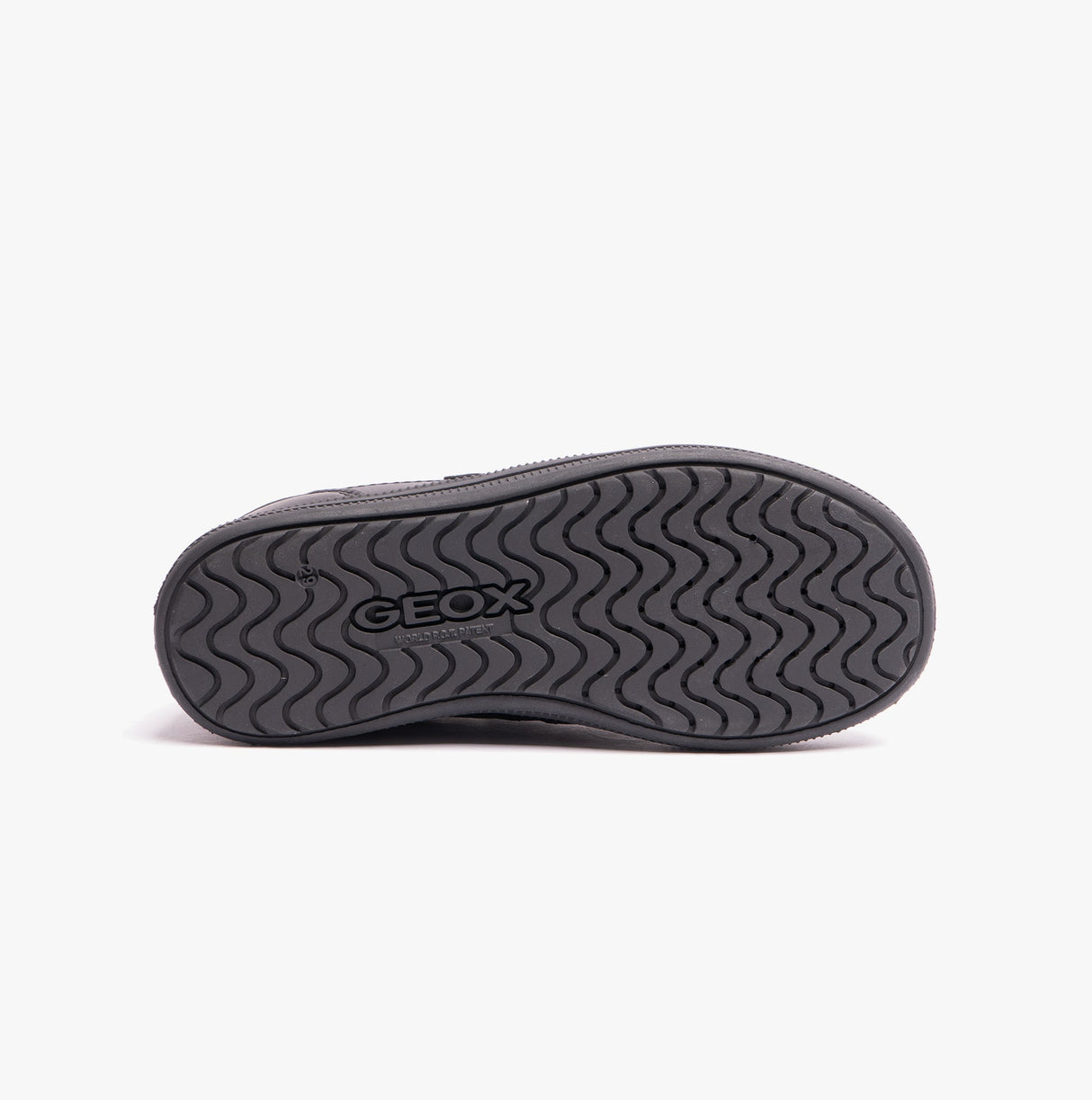 GEOX ELVIS B Boys Touch Fasten School Shoes Black