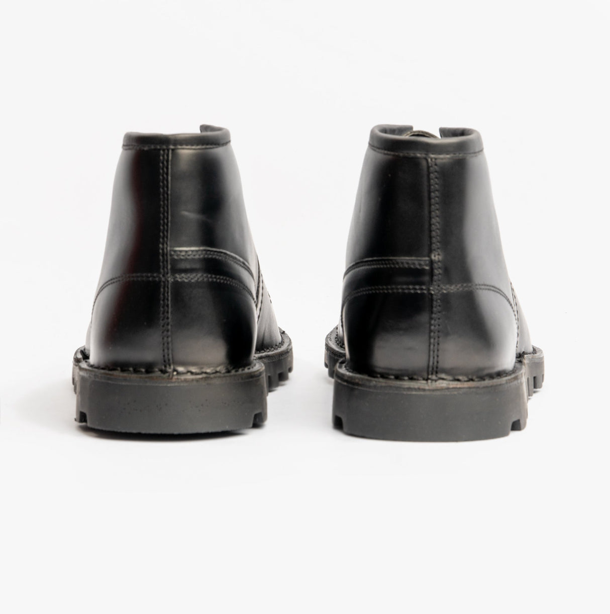 Grafters Unisex Leather Monkey Boots Black