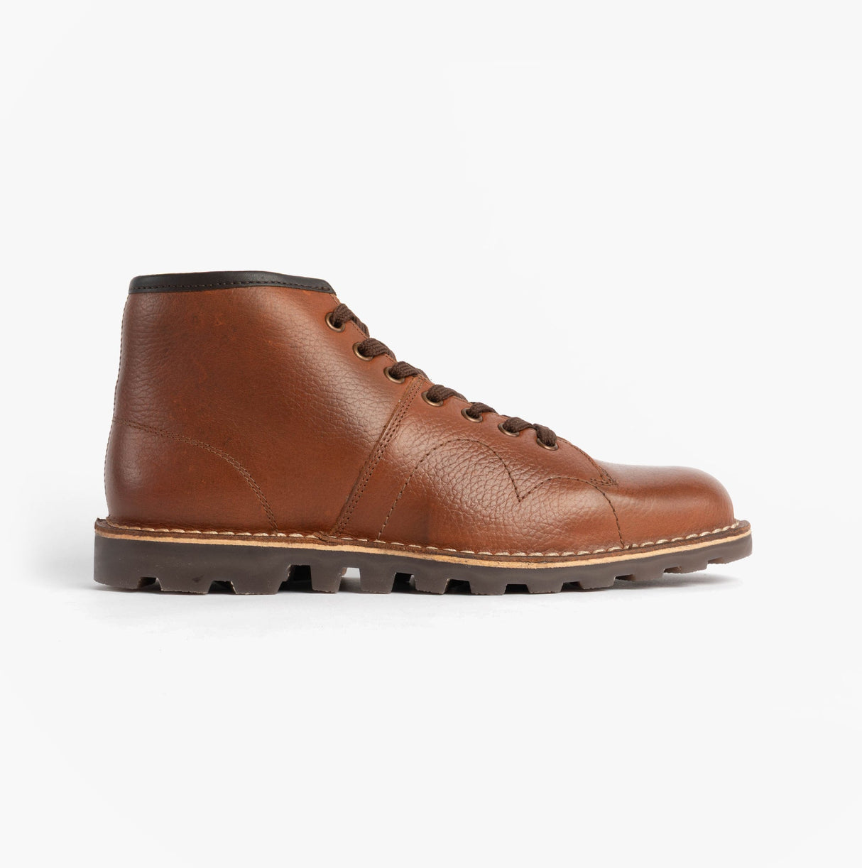 Grafters Unisex Leather Monkey Boots Waxy Brown