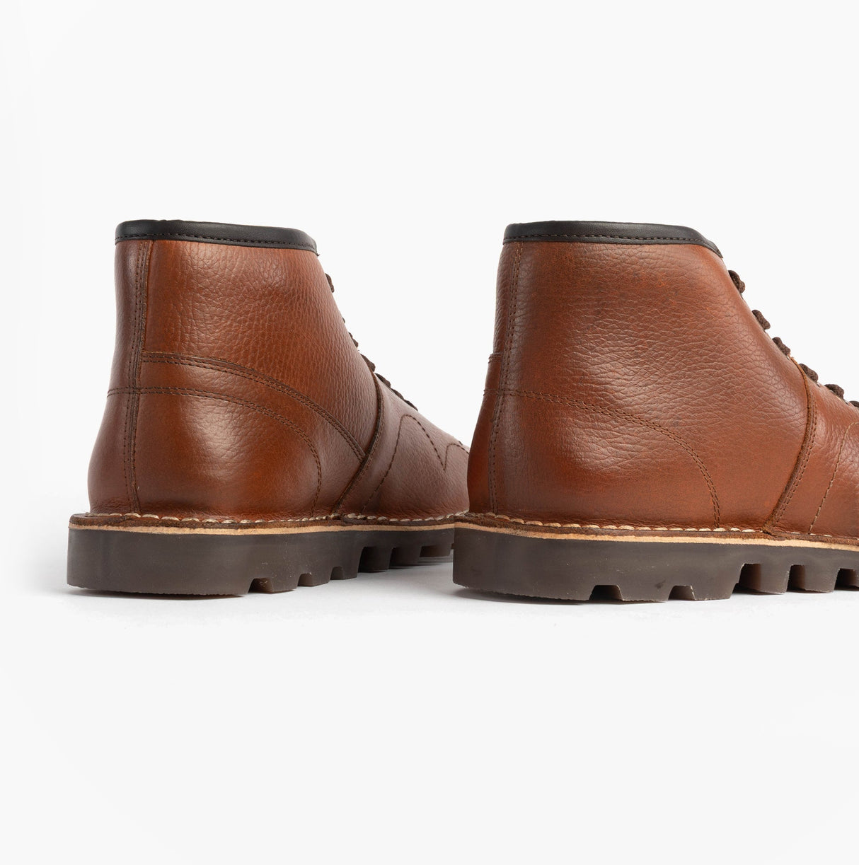 Grafters Unisex Leather Monkey Boots Waxy Brown