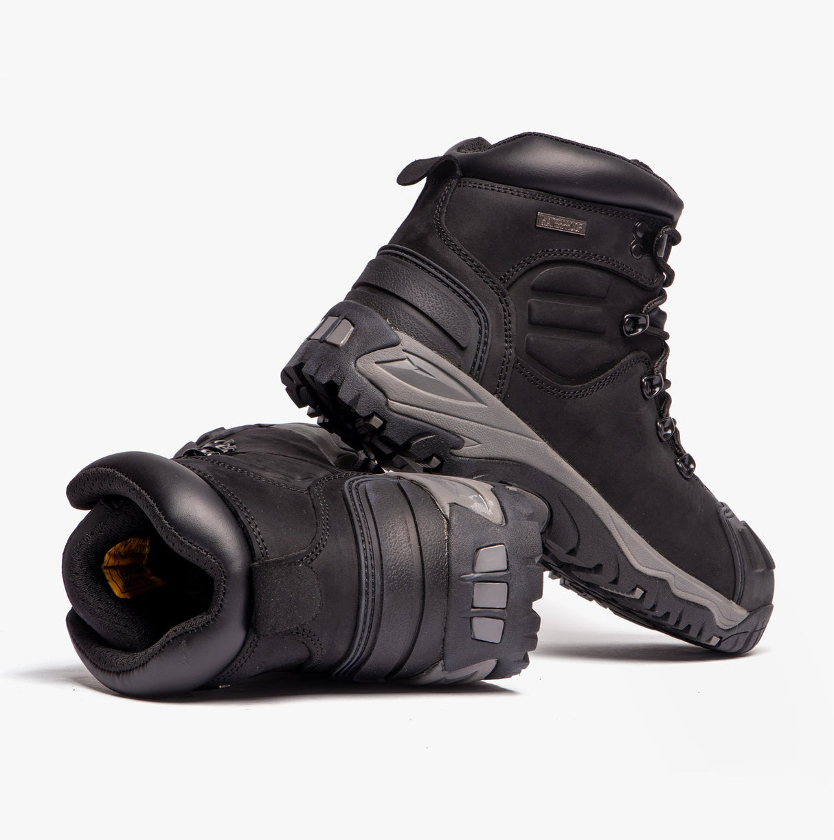 Grafters M514A Mens Leather Safety Boots Black