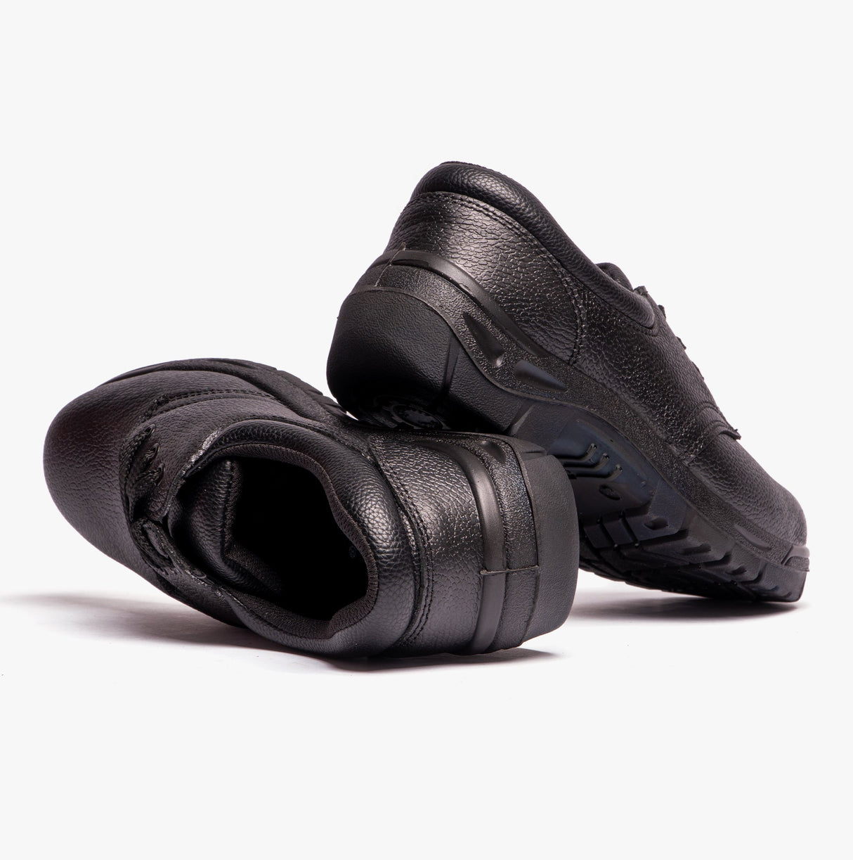 Grafters M530A Mens Leather Safety Shoes Black