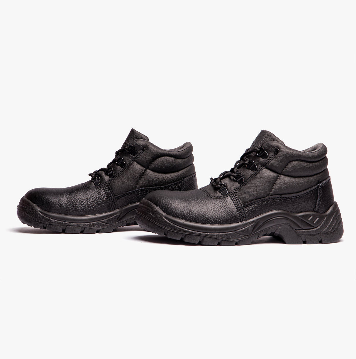 Grafters M9536A Unisex Leather Chukka Safety Boots Black