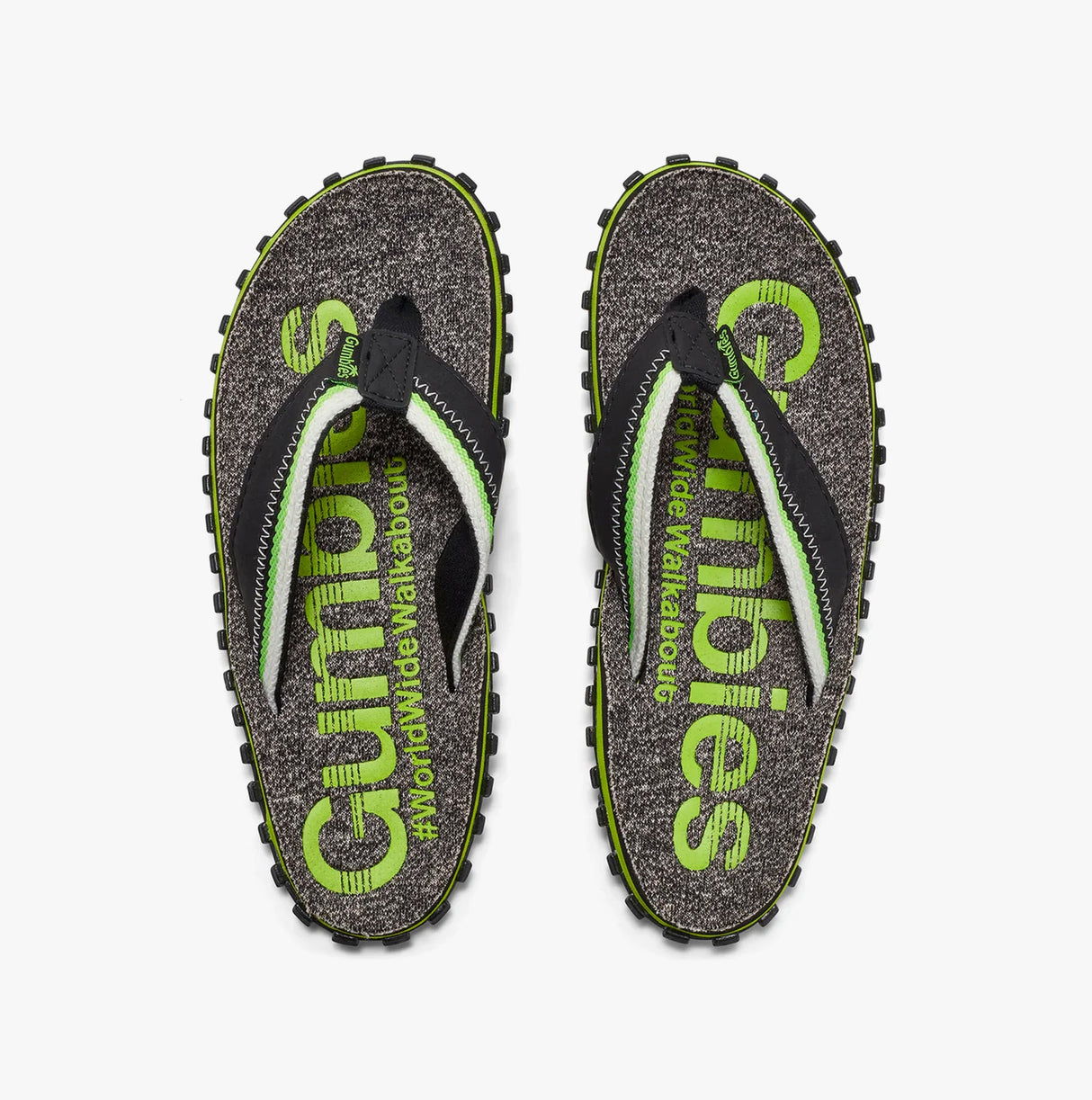 Gumbies CAIRNS Mens Recycled Flip-Flops Lime