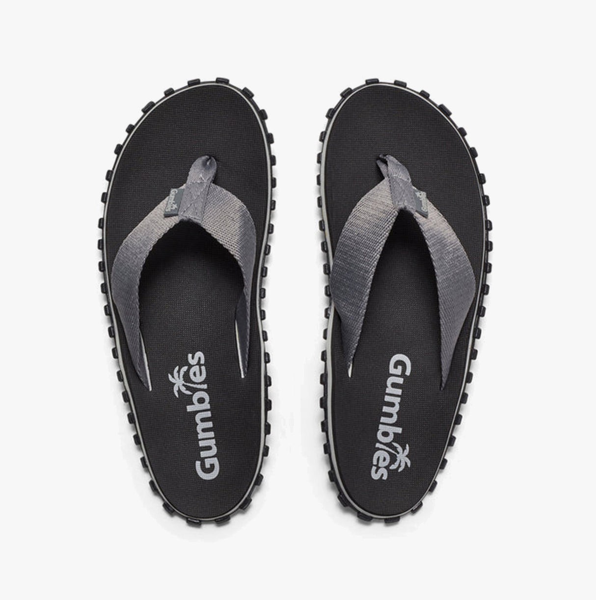 Gumbies DUCKBILL Unisex Waterproof Flip-Flops Black/Grey