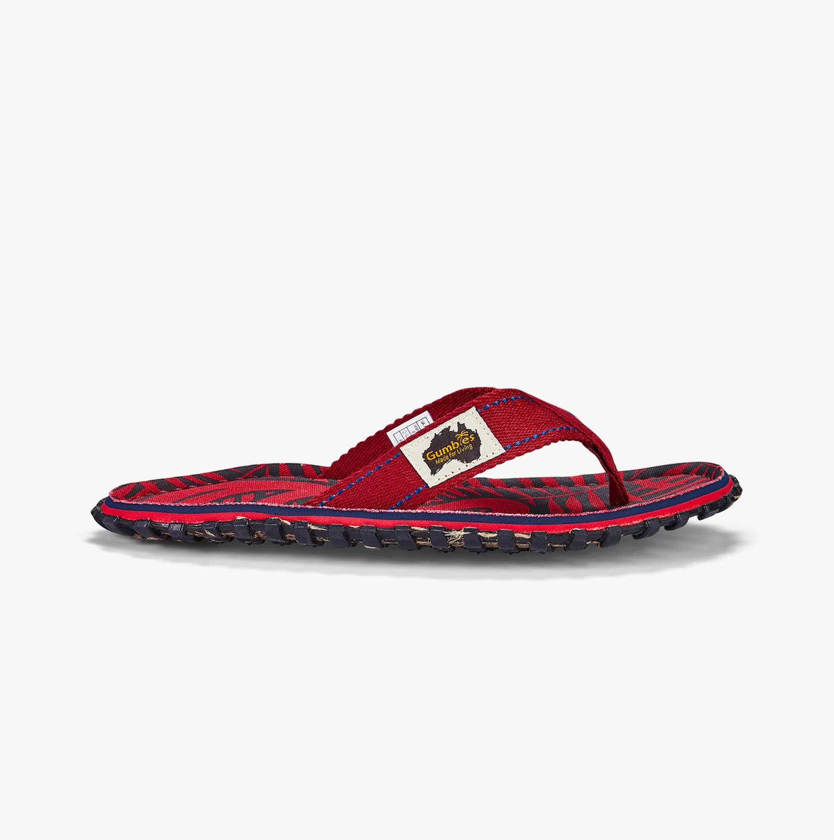 Gumbies Islander Unisex Flip-Flops Red G