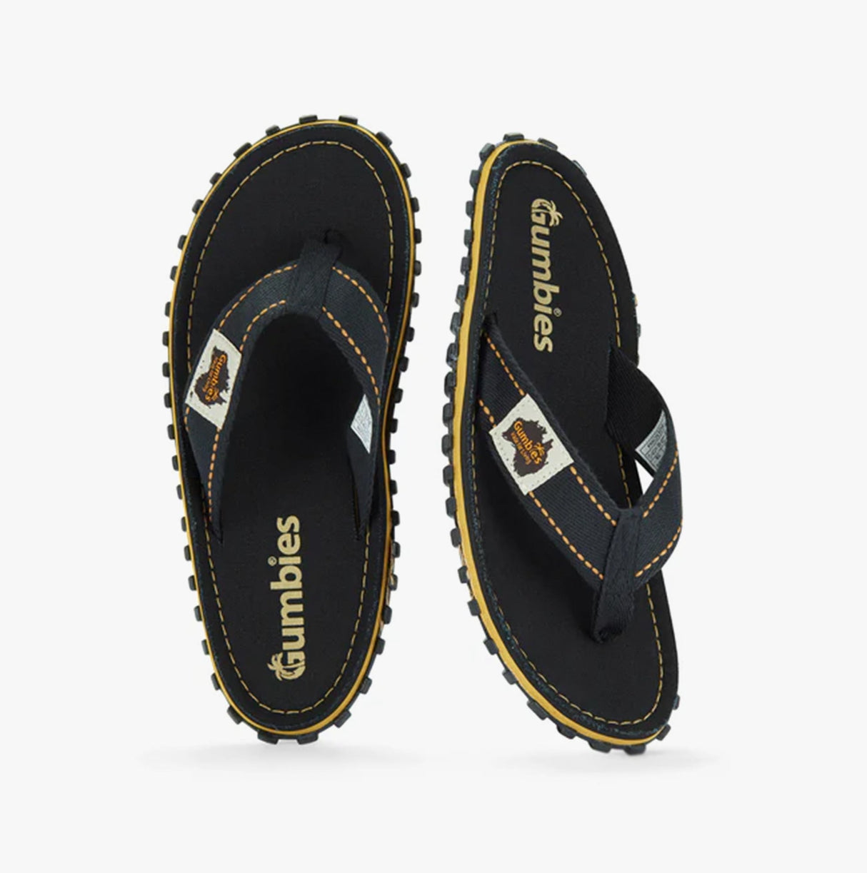 Gumbies ISLANDER Unisex Flip-Flops Classic Black