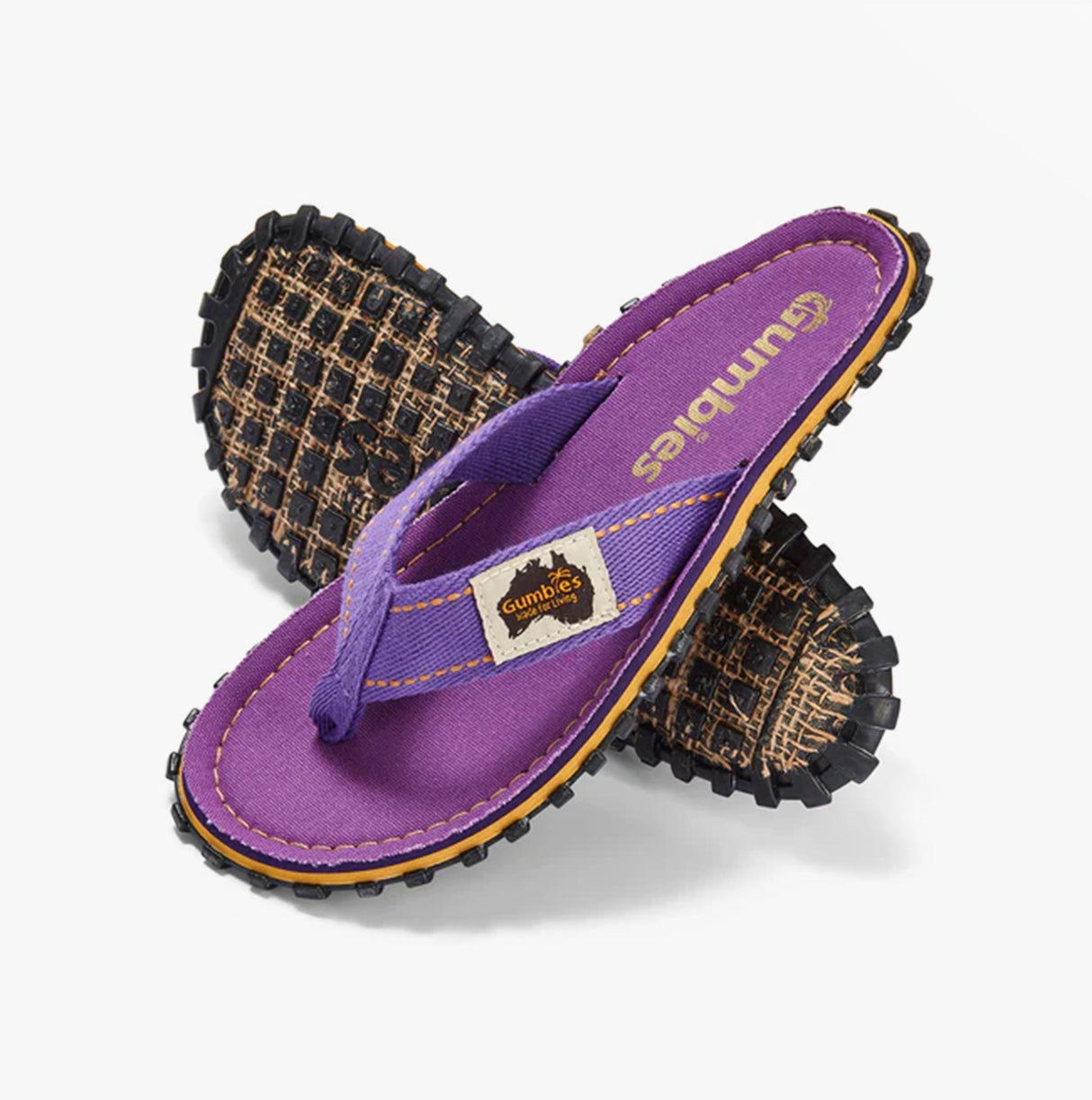 Gumbies ISLANDER Unisex Flip-Flops Classic Purple